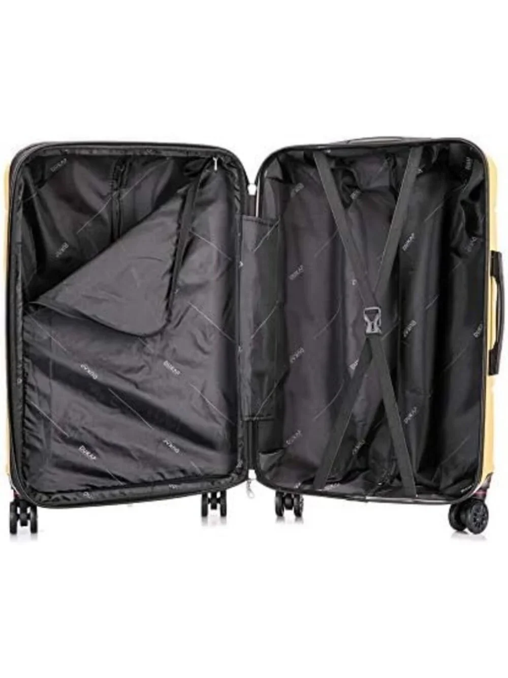 Lightweight 20-Inch Hardside Spinner Carry-On Luggage - Mustard Yellow Travel